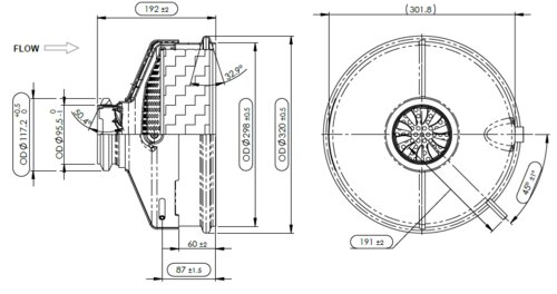 DOC 'Pancake' Inlet for Cummins/Paccar