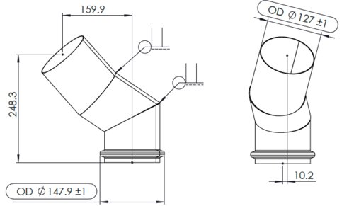 Exhaust Pipe for Volvo/Mack