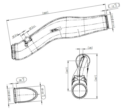 Pipe for MAN