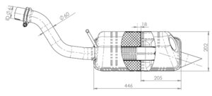 Silencer for Mercedes