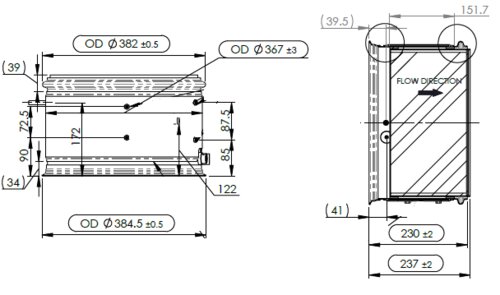 DPF for Cummins - Essential Range (Without Clamps/Gaskets)