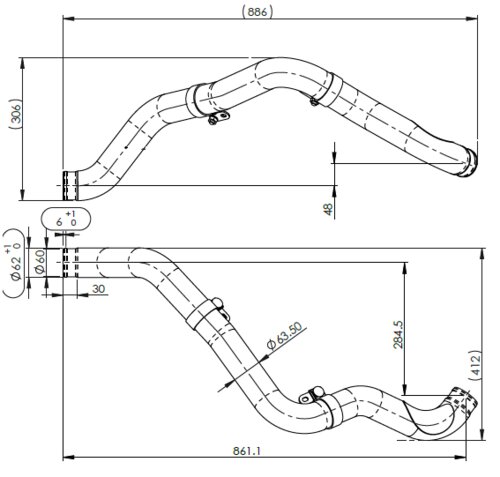 Water Coolant Pipe for Volvo