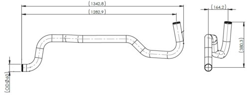 Water Coolant Pipe for MAN