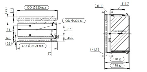 DPF for Cummins - SmartRange (Clamps/Gaskets included)