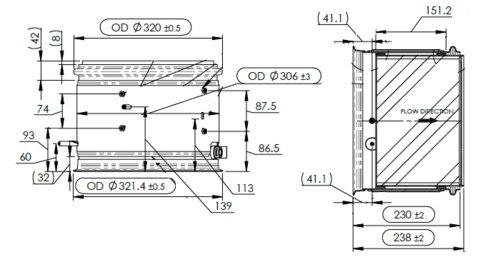 DPF for Cummins - SmartRange (Clamps/Gaskets included)