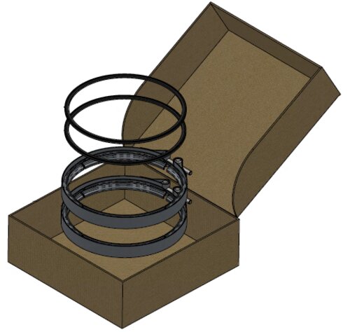 Clamp & Gasket Kit for DAF (for 1JI001)