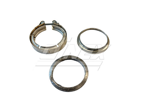 Exhaust Clamp & Gasket Kit for Freightliner, 4"
