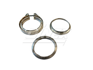 Exhaust Clamp & Gasket Kit for Freightliner, 4"