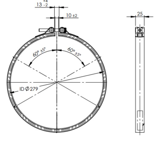 Exhaust Clamp for DAF