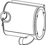 Silencer w. SCR for Renault