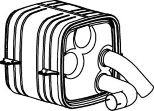 Silencer w. SCR for Mercedes