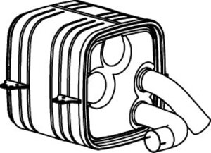 Silencer w. SCR for Mercedes