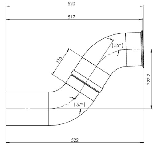 Pipe for Freightliner