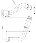 Pipe w. Bellow for Freightliner