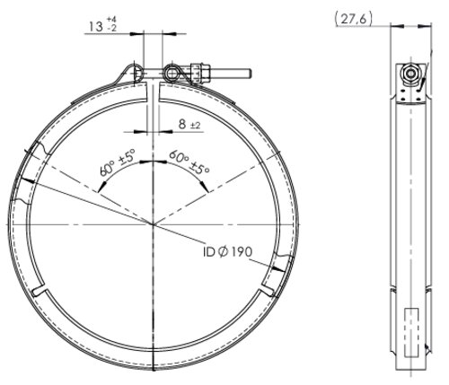 V-Clamp for DAF