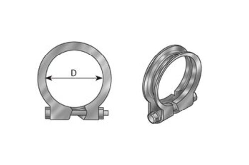 Truck Make Clamp, Ø=39-42 mm, ALU