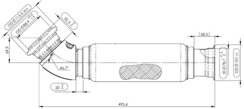 Pipe w. Bellow for DAF