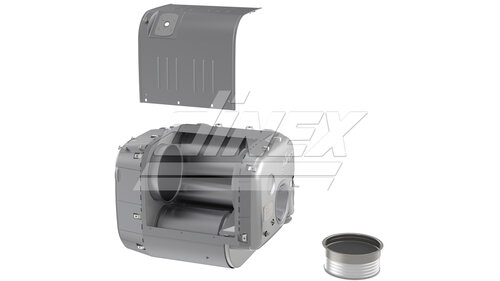 Silencer housing for Iveco (without DPF)