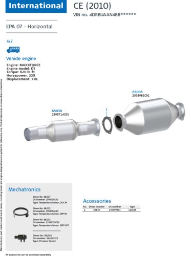CE (2010) Horizontal for International, Engine: MAXXFORCE DT EPA07