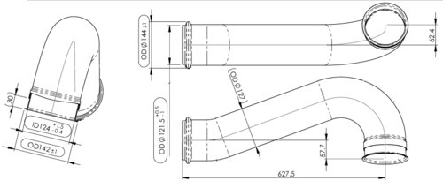 Exhaust Pipe for International