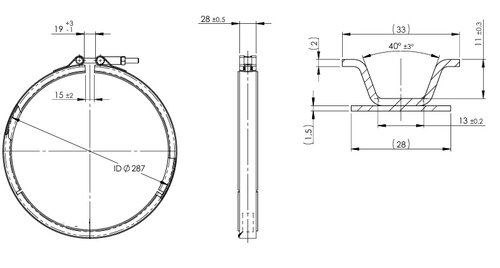 V-Clamp for Caterpillar